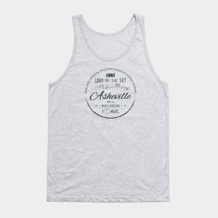 Asheville, NC Word Cloud - Green 16 Tank Top